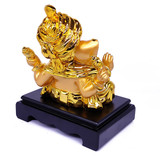 Golden Pagdi Lord Ganesh Ji Statue 9''