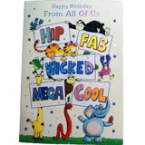 Happy Birthday From All Of Us Greeting Card - Hip Fab