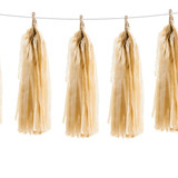 DIY Tissue Paper Tassel - Cream