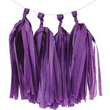 DIY Tissue Paper Tassel - Purple
