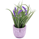 Artificial Wheat Grass Flower Plant in Round Vase