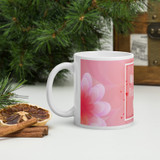 "Flower Print" Personalized Mug With Your Message