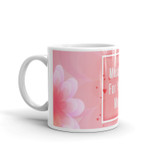 "Flower Print" Personalized Mug With Your Message