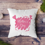 "Mother's Day" Heart Printed Cushion