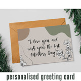 Personalized Greeting Card With Your Message