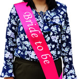 Bride To Be Sash - Dark Pink