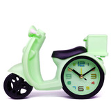 Decorative Scooty Design Table Top Alarm Clock - Green