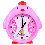 Cute Penguin Design Table Top Alarm Clock - Pink