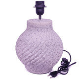 Attractive Raw Stone Base Table Lamp with Lampshade