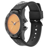 Fastrack Orange Dial Silicone Strap Unisex Watch - 68013PP03