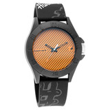 Fastrack Orange Dial Silicone Strap Unisex Watch - 68013PP03