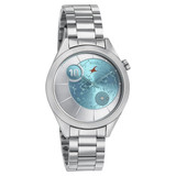 Orbit Fastrack Space Rover Aqua Dial Women's Watch (6193SM02)