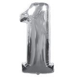 Foil Balloon Number "1" - Silver