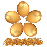 Golden Metallic Balloons - 50 Pieces Pack Golden Metallic Balloons - 50 Pieces Pack