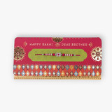 Happy Rakhi Printed Mug With Rakhi Card (Rakhi Thread May Vary)