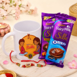 Rakhi Thread Chocolate And Printed Mug Combo