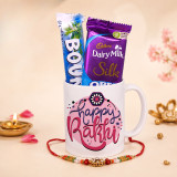 Chocolate Hamper With Happy Rakhi Printed Mug