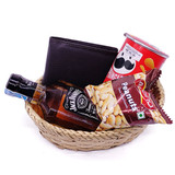 Peanuts, Pringles, Wallet And JD Whiskey Combo