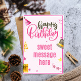 Happy Birthday Personalized Card With You Message