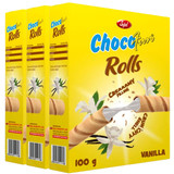 Chocofun Rolls Vanilla Flavour 100g X 3 Chocofun Rolls Vanilla Flavour 100g X 3