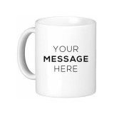 Valentine Love Mug With Personalized Message Print (Red Love)