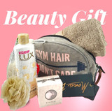 Beauty Gift of Lux Body Wash with Free Loofah, Perfume and Face Towel ~ Free Bindi