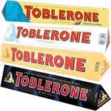 Toblerone 100g each - Milk, White, Dark, Almonds