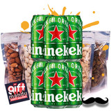 Heineken Beer x6 Cans & Four Dry Nuts Fruits Pack Heineken Beer x6 Cans & Four Dry Nuts Fruits Pack