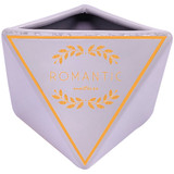 Romantic Minimal Design Hexagon Ceramic Vase 6.5"