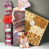 JW Double Black & Dry Nuts Wooden Tray, Chocolate Gift