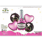 Bachelorette Party Celebration Foil Balloon (5pcs/set)