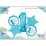 First Birthday Boy Foil Balloon Party Decor