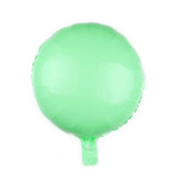 Round Shape Metallic Foil Balloon Decor - Mint Green