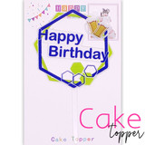 Happy Birthday Cheers Party Cake Topper