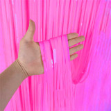 Pink Foil Curtain Backdrop Party Decor