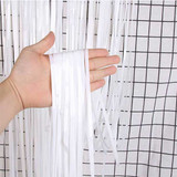 White Foil Curtain Backdrop Party Decor