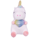 White Super Soft Plush Stuffed Unicorn Toy 10"