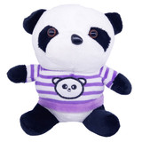 Cute Baby Panda Wearing Purple Tshirt 8"