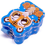 Cute Tiger Design Blue Mini Coin Box 4.5'' Cute Tiger Design Blue Mini Coin Box 4.5''