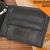 Custom Name Printed Leather Wallet (Bi-fold Standard)