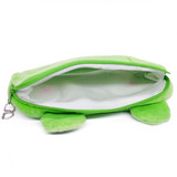 Cartoon Green Frog Plush Purse Case