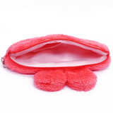 Super Soft Fluffy Pencil Purse - Pink