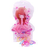 Multi Color Elastic Mini Hair Rubber Band in a Plastic Bag