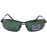 Green Lens Classic Metal Frame Sunglasses