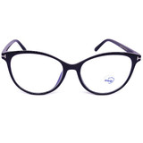 Cat Eye Design Black Frame Blue Ray Cut Eyeglass
