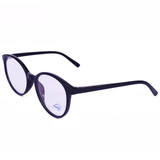 Round Design Black Frame Blue Ray Cut Eyeglass