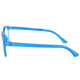 Kids Blue Transparent Frame UV Protecton Eyeglass