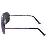 Classic Black Frame Green Lens Sunglasses