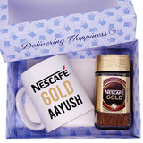 Coffee and Personalized Coffee Mug Combo Gift Box for Him