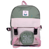 Olive Green Backpack School Bag